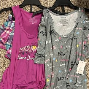 New 4piece pajama set tank/ short set women’s